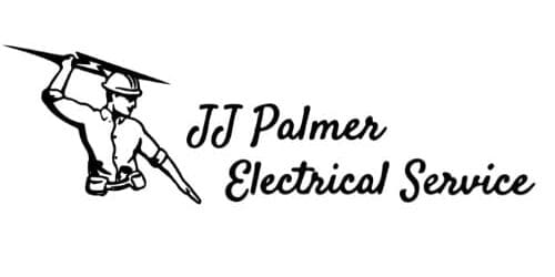 A black and white logo of j. J palmer electrical